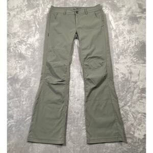 Prana Halle Pant Women 10 Tall Green Hiking Trek Climbing Outdoor Travel Stretch